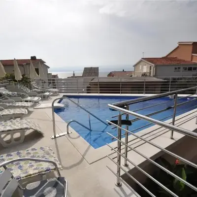 Apartment Joza with pool and sea view
