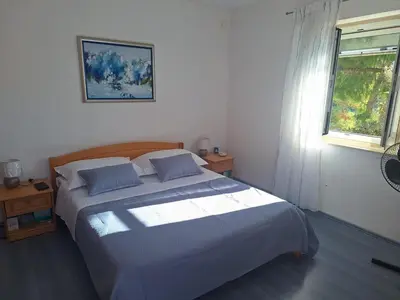 Krevet ili kreveti u jedinici u objektu Secluded fisherman's cottage Cove Medvidina, Hvar - 23709