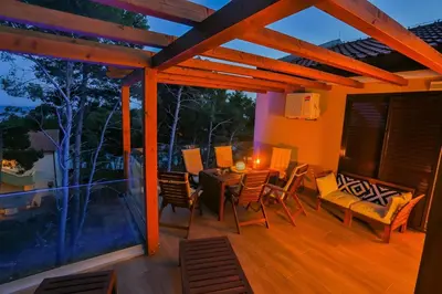 Balkon ili terasa u objektu Sunset Luxury Apartment Hvar