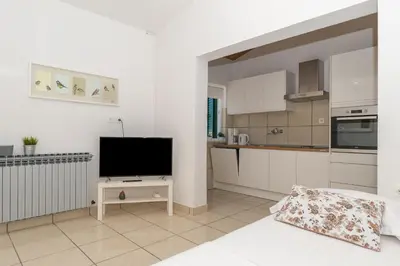 Kuhinja ili čajna kuhinja u objektu Apartments Vera Brela,Free private parking,sea view