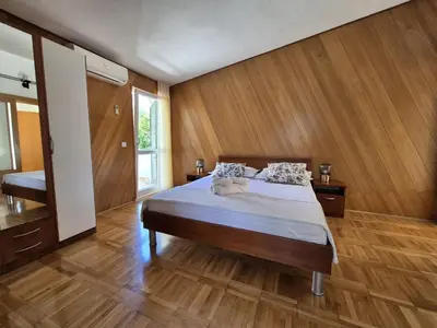 Krevet ili kreveti u jedinici u objektu Apartments Vera Brela,Free private parking,sea view