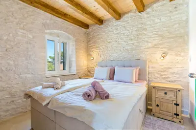 Krevet ili kreveti u jedinici u objektu Apartments with parking space Skrip, Brac - 23826