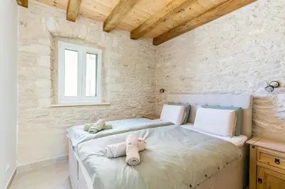 Krevet ili kreveti u jedinici u objektu Apartments with parking space Skrip, Brac - 23826