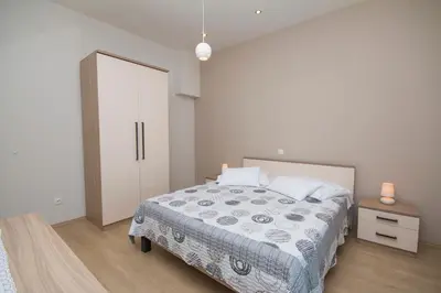 Krevet ili kreveti u jedinici u objektu Apartmani Brela 10