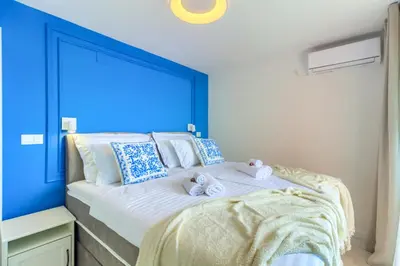 Krevet ili kreveti u jedinici u objektu Beach Apartment Stanici