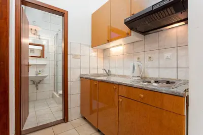 Kuhinja ili čajna kuhinja u objektu Sunset Apartments Mate