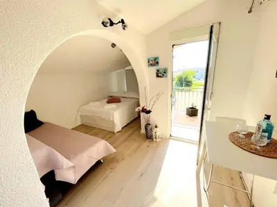 Krevet ili kreveti u jedinici u objektu Apartments Nela