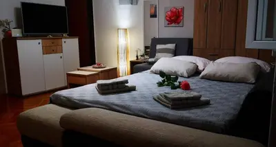 Krevet ili kreveti u jedinici u objektu Apartments with WiFi Supetar, Brac - 23901
