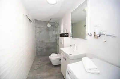 Kupaonica u objektu Historic Stone Home With King Beds & Garden