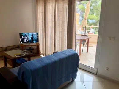 TV i/ili zabavni centar u objektu Apartments Nautic