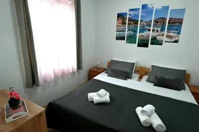 Krevet ili kreveti u jedinici u objektu Apartment Tinko, Hvar