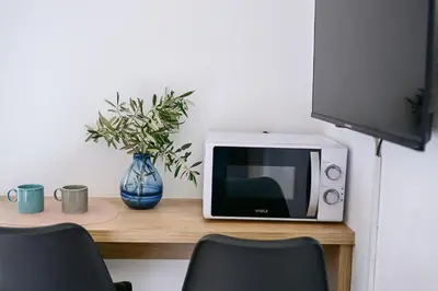 Kuhinja ili čajna kuhinja u objektu MBA 1 Beach Apartment