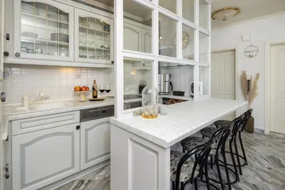 Kuhinja ili čajna kuhinja u objektu Sunfeather Apartment