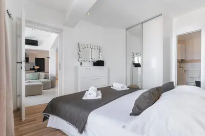 Krevet ili kreveti u jedinici u objektu Apartment Makarska City