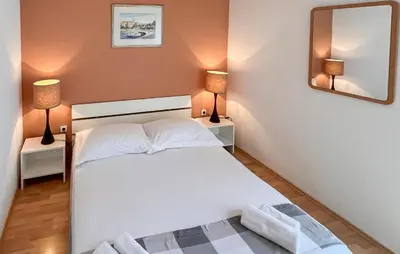 Krevet ili kreveti u jedinici u objektu Amazing Apartment In Supetar With Wifi