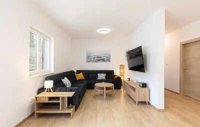 TV i/ili zabavni centar u objektu Luxurious Home In Zadvarje