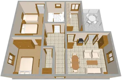 Tlocrt objekta Apartments with a parking space Postira, Brac - 742