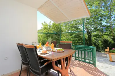 Balkon ili terasa u objektu Holiday house with a parking space Brela, Makarska - 788