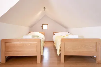 Krevet ili kreveti u jedinici u objektu Apartments by the sea Zavala, Hvar - 2061