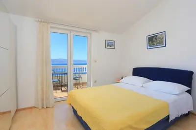 Krevet ili kreveti u jedinici u objektu Apartments by the sea Balica Rat, Omis - 2753