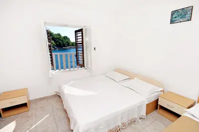 Krevet ili kreveti u jedinici u objektu Seaside secluded apartments Cove Tvrdni Dolac, Hvar - 2997