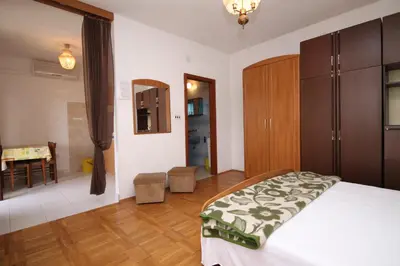 Krevet ili kreveti u jedinici u objektu Studio Jelsa 5728a
