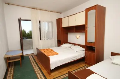 Krevet ili kreveti u jedinici u objektu Apartments with a parking space Brela, Makarska - 6906