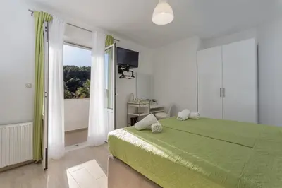 Krevet ili kreveti u jedinici u objektu Double Room Hvar 8785a