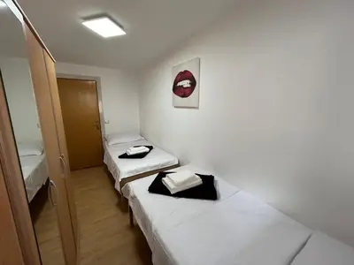 Krevet ili kreveti u jedinici u objektu Sea View Apartment near Omiš