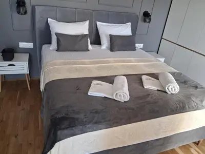 Krevet ili kreveti u jedinici u objektu Apartmani LIKI