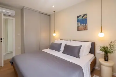 Krevet ili kreveti u jedinici u objektu Villa Alta Mare - Apartments With Pool