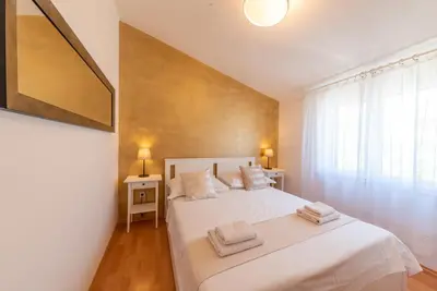 Krevet ili kreveti u jedinici u objektu Apartments Kristian