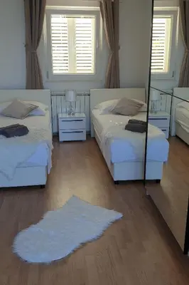 Krevet ili kreveti u jedinici u objektu Apartments by the sea Puntinak - Brac - 24192