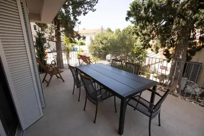 Balkon ili terasa u objektu Supetar Cypress House - near the beach