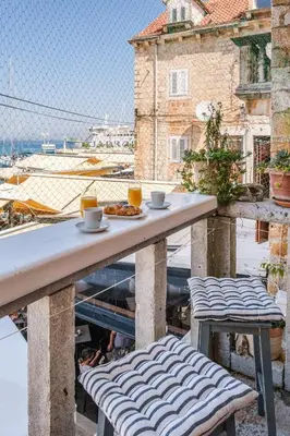 Balkon ili terasa u objektu Apartments by the sea Supetar, Brac - 23792