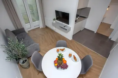 TV i/ili zabavni centar u objektu Apartman Village Dream