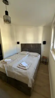 Krevet ili kreveti u jedinici u objektu Luxury Penthouse Jakov