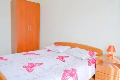 Krevet ili kreveti u jedinici u objektu apartman leo