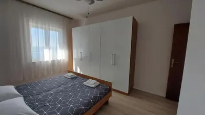 Krevet ili kreveti u jedinici u objektu Podstrana Sea View Apartments