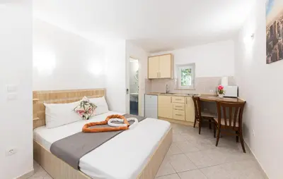 Krevet ili kreveti u jedinici u objektu 1 Bedroom Awesome Apartment In Baska Voda