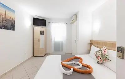 Krevet ili kreveti u jedinici u objektu 1 Bedroom Awesome Apartment In Baska Voda