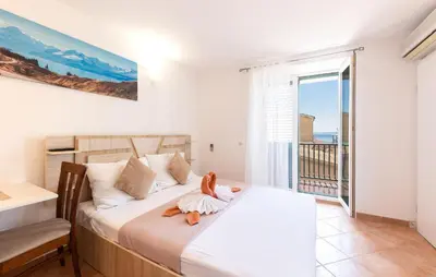 Krevet ili kreveti u jedinici u objektu 1 Bedroom Awesome Apartment In Baska Voda