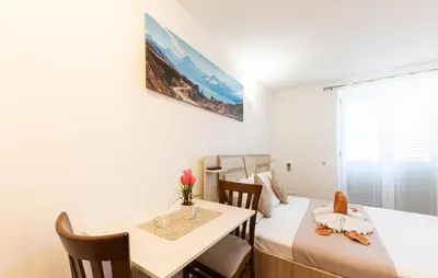Krevet ili kreveti u jedinici u objektu 1 Bedroom Awesome Apartment In Baska Voda