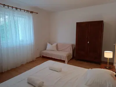 Krevet ili kreveti u jedinici u objektu Apartmani Marijan Zavala-prizemlje