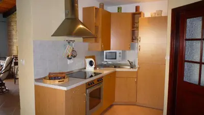 Kuhinja ili čajna kuhinja u objektu Apartments Mihael