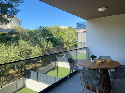 Balkon ili terasa u objektu Apartment Verde