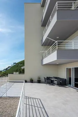 Balkon ili terasa u objektu Theo Seaview Apartments Makarska