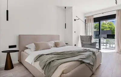 Krevet ili kreveti u jedinici u objektu Villa Siete Luxury Living Just Steps from the Beach
