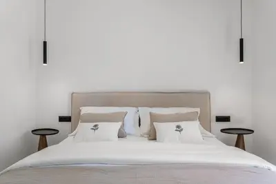Krevet ili kreveti u jedinici u objektu Villa Siete Luxury Living Just Steps from the Beach