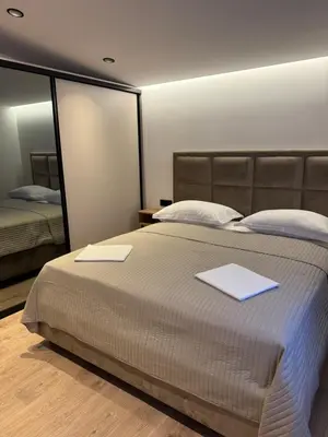 Krevet ili kreveti u jedinici u objektu Artemis Poolhouse Apartments